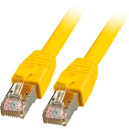 EFB-ELEKTRONIK EFB K5528GE.1 - Cable de interconexiones RJ45 S/FTP, Cat.8.1,BC, LSZH, 1m, amari