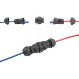 DELOCK 67044 - Conector de cable RJ45 hembra / hembra, Cat.6a, IP68