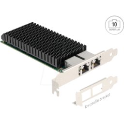 DELOCK 88522 - Tarjeta de red, PCI, 10 Gigabit Ethernet, 2 RJ45