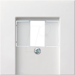 GIRA55 TAE RWM - Cubierta para TAE y USB Pure blanco semi-mate