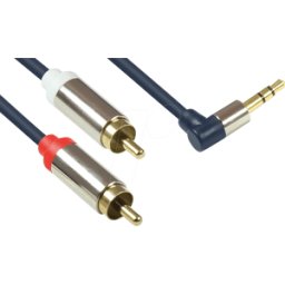 GOOD CONNECTIONS GC M0064 - Cable de audio, conector jack de 3,5 mm a 2 RCA, 1,5 m