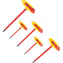 C.K CK T4422 SET - Juego de destornilladores, mango transversal, hexágono, 5
