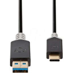 NEDIS N CCBW61600AT10 - Cable USB 3.0, conector tipo C > conector a, 1 m, antracita