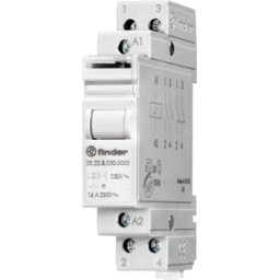 FINDER FIN 20.22.8 24V - Interruptor de parada de corriente, 2xNO, 250V/16a, 24 V CA