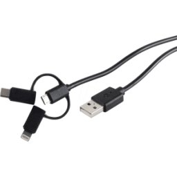 SHIVERPEAKS SHVP BS1415035 - Cable de sincronización de carga USB 3in1 Micro/Tipo C/Li
