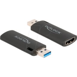 DELOCK 88307 - Stick de captura de vídeo HDMI USB Tipo-A