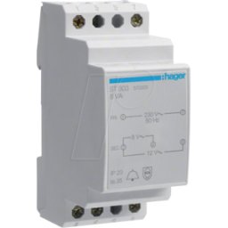 HAGER ST303 - Transformador de timbre 230V / 8V y 12V 8va 2PLE