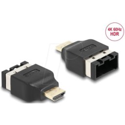 DELOCK 65963 - Adaptador HDMI para automóviles, HDMI-E hembra a HDMI-A macho