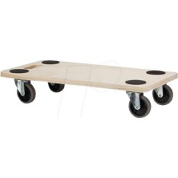 TOOLLAND VEL QT106 - Rodador de transporte, 560 x 300 mm, máx. 150 kg