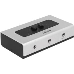 DELOCK 87699 - Jack switch, 3,5 mm, 2 puertos, bidireccional