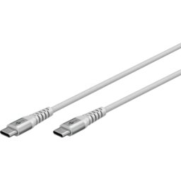 GOOBAY 70195 - Cable de carga y sincronización, USB-C > C, textil, 3,0 m