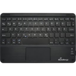 MEDIARANGE MR OS130 - Teclado, Bluetooth, USB, Touchpad, negro