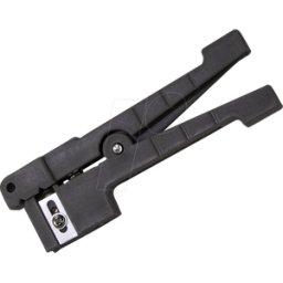 LOGILINK WZ0063 - Alicates pelacables para cables de fibra, cobre y coax, 3,2 mm