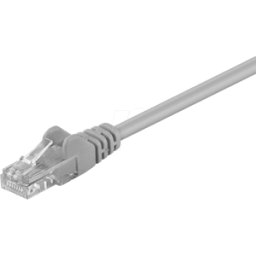 GOOBAY PATCH-C5U 3 GR - Cable de red U/UTP CAT 5e de 3,0 m, gris, RJ45