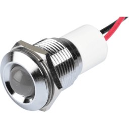 APEM APM Q16P3C W24E - Lámpara de señalización LED, blanca, 24 V,