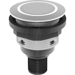 SCHLEGEL STLRBI0090C005 - Pulsador - 1 S, campana, plata, anillo led azul