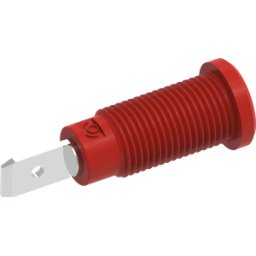 ELECTRO PJP PJP 228-2-C-R - Toma de plátano de seguridad, 2 mm, M10, rojo