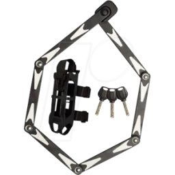 MASTER LOCK BIKE 851496 - Candado plegable para bicicletas, 5 mm, 220 mm, con soporte