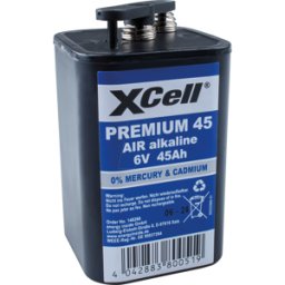 XCELL XC X4R25 - Batería de bloque, cinc-aire, 6 V, 45 Ah
