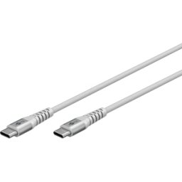 GOOBAY 70194 - Cable de carga y sincronización, USB-C > C, textil, 2,0 m
