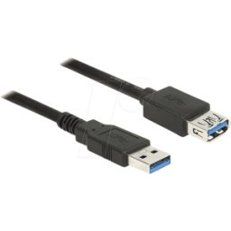 DELOCK 85055 - Cable USB 3.0, conector macho a a hembra, 1,5 m