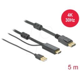 DELOCK 85966 - Cable HDMI a DisplayPort 4K 30 Hz 5 m