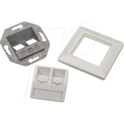 TELEGÄRTNER TG H02010A0040 - Soporte de módulo 80x80 mm, salida 45°, 2 pliegues