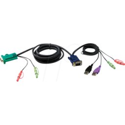 ATEN 2L-5303UU - Cable KVM, VGA, USB, audio, 3 m