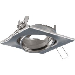 HEITRONIC HEIT 23554 - Anillo de montaje en techo, GU5,3, orientable, acero inoxidable