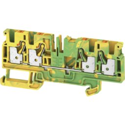 WEIDMÜLLER A4C 4 PE - Borne de paso Klippon® Connect, serie a verde / amarillo