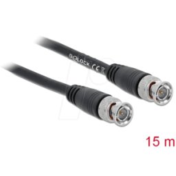 DELOCK 80086 - Cable de vídeo, conector BNC, 15 m