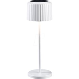 PAULMANN PLM 94879 - Luz solar a batería Else, IP44, atenuable, 2700 K, blanca