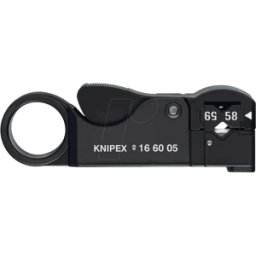 KNIPEX KN 16 60 05 - Herramienta pelacables, 100 mm, para cable coaxial, 4,0-10,0 mm²
