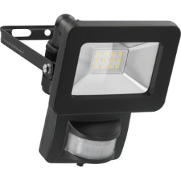 GOOBAY GB 53877 - Proyector LED con sensor, 10 W, negro, IP44, conexión de