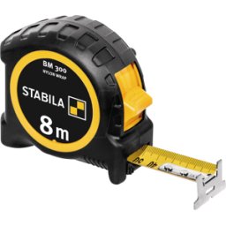 STABILA 19572 - Cinta métrica BM 300, 8 m, escala métrica 1000