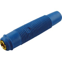 HIRSCHMANN TEST & MEASUREMENT KUN 30 AU BL - Acoplamiento, 4 mm , hasta 2,5mm², bañado en oro, azul