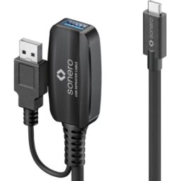 SONERO SON-XU3020-100 - USB 3.0, cable alargador, USB-C > USB-a, 10,0m