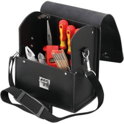 HEPCO+BECKER TASCHE 507118 - Bolsa de herramientas, favorito, cuero, negro, 210x140x280 mm