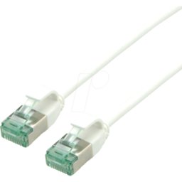 ROLINE RECYCLED MATERIAL ROLINE 21453361 - Cable de interconexiones Cat.6a (clase EA) U/FTP, Slim, blanco,