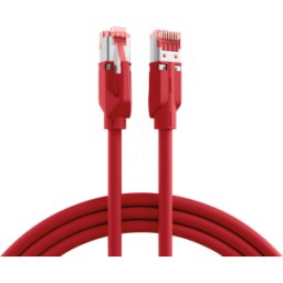 EFB-ELEKTRONIK EFB K8052.1,5 - Cable de conexión, CAT.6a, S/FTP LSZH, DRAKA, 1,5 m, rojo