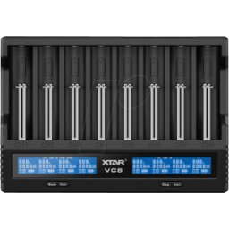 XTAR VC8 - Cargador USB, 8 ranuras, universal, pantalla LCD