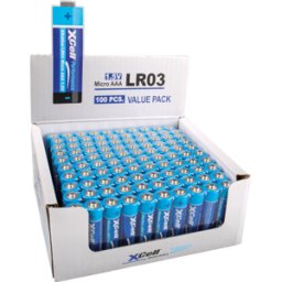 XCELL AAA 100X - Pilas alcalinas, AAA (Micro), paquete de 100