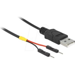 DELOCK 85401 - Cable de alimentación USB Tipo-A a 2 x cabezal con pines separad
