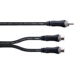 CORDIAL EY 0,3 CEE - Cable adaptador en Y, enchufe cinch > 2x enchufe cinch, 0,3 m..