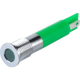 APEM APM Q8F1C G24E - Lámpara de señalización LED, verde, 24 V, 8