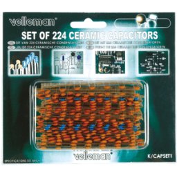 VELLEMAN K/CAP1 - Surtido, condensadores cerámicos, 224 piezas