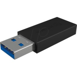 ICYBOX ICY IB-CB015 - Adaptador USB 3.1, conector macho a hembra C, negro