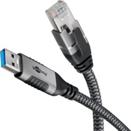 GOOBAY 70693 - Adaptador de red, cable, USB 3.0 tipo a, Gigabit Ethernet, 7,5 m