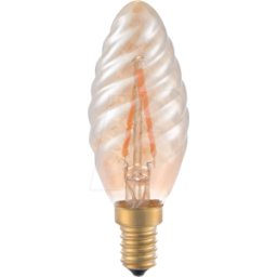 SCHIEFER LIGHTING SCHI LF023811505 - E14 Twisted C35x100 140Lm 1,5W 920 Oro