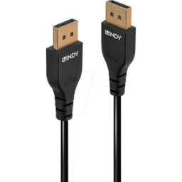 LINDY 36463 - Cable DisplayPort 1.4, 8K 60 Hz, Slim, 3,0 m